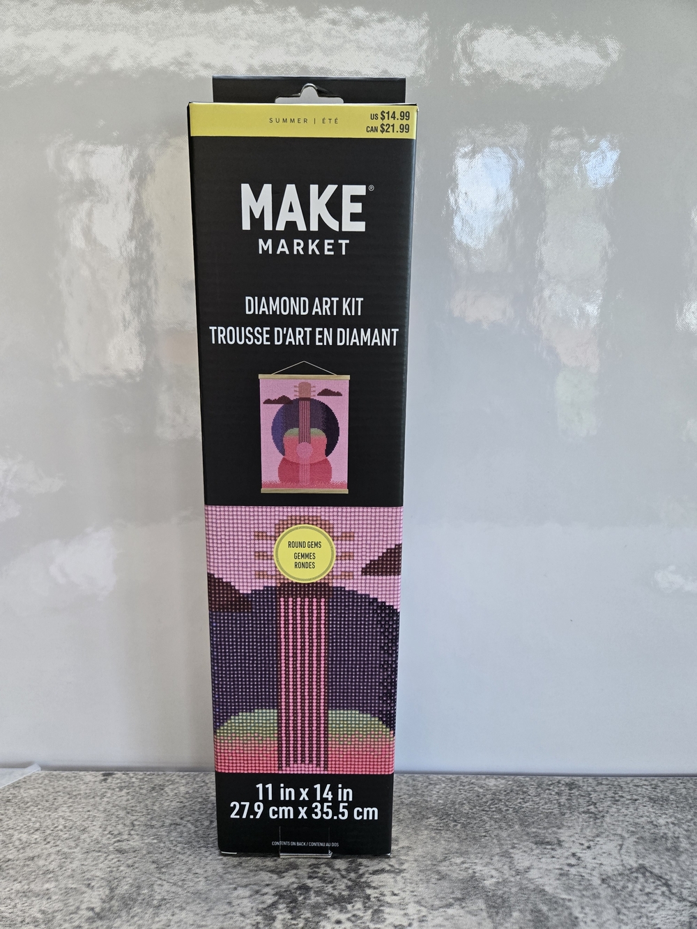 Make Market Diamond Art Kit — Pink & Green Wall Art
